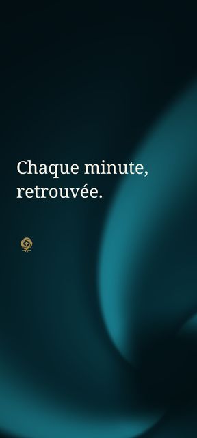 Fondo de pantalla Aural Iris™ con el eslogan en francés